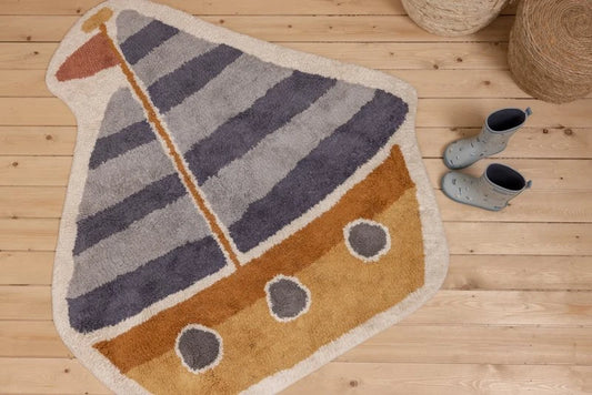 Rug Boat Blue – 105×120 cm