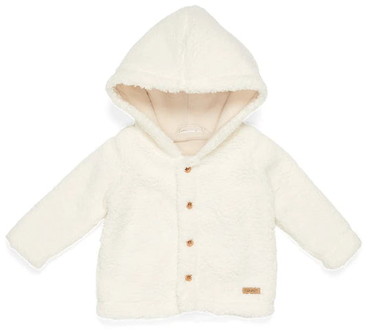 Teddy jacket Little Goose White