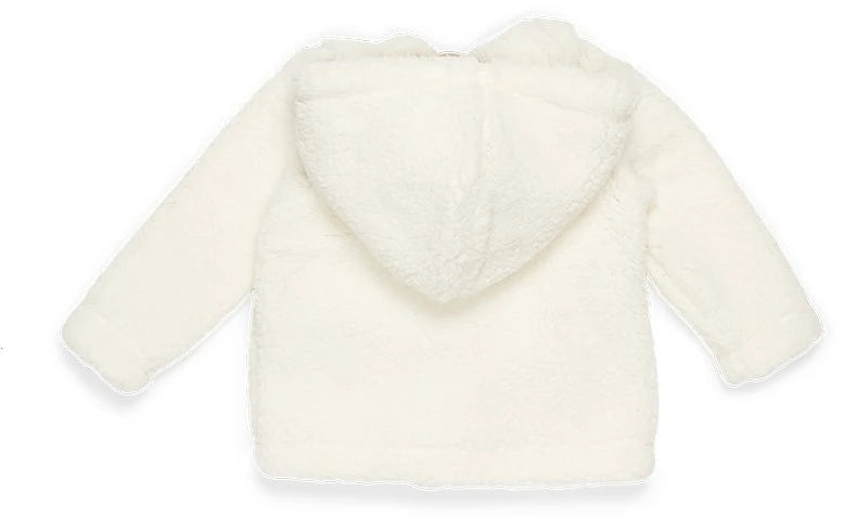 Teddy jacket Little Goose White