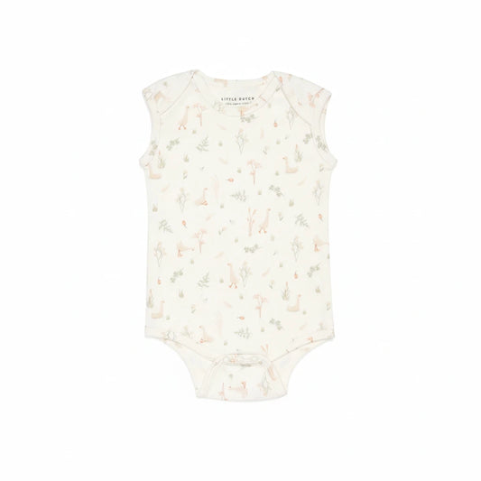 Bodysuit sleeveless Little Goose White