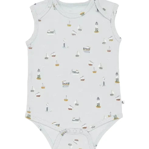 Bodysuit sleeveless Sailors Bay Blue