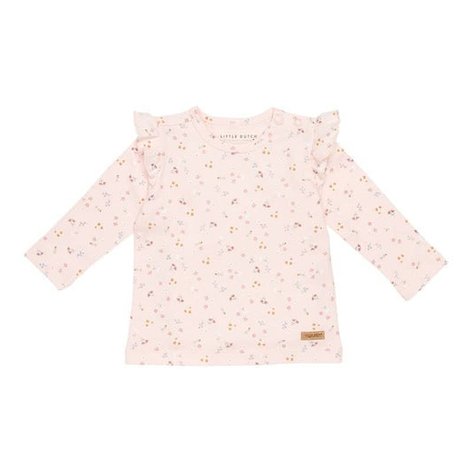 T-shirt long sleeves Little Pink Flowers 0-2mths