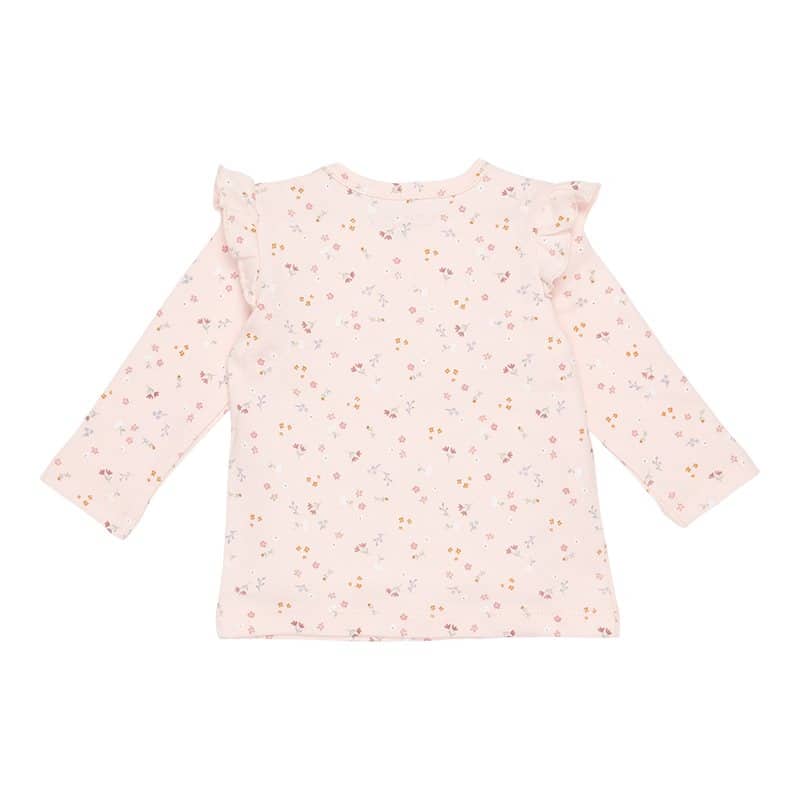 T-shirt long sleeves Little Pink Flowers 0-2mths