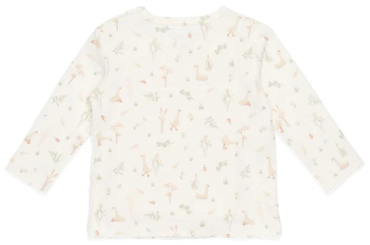 T-shirt long sleeves Little Goose White