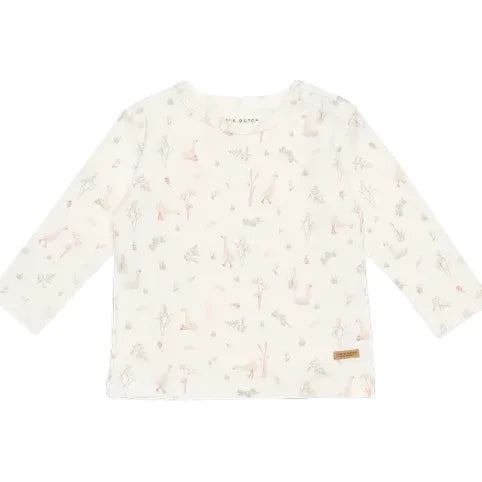 T-shirt long sleeves Little Goose White
