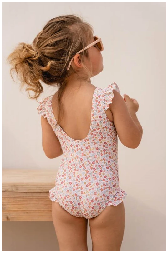 Bathsuit ruffles Summer Flowers