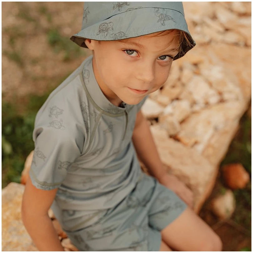 Swim T-shirt short sleeves Turtle Island Olive