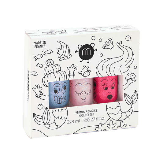 Mermaid nail polishes (Merlin-Polly-Sissi) Jellyfishkids