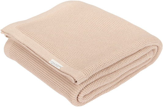Knitted bassinet blanket Beige
