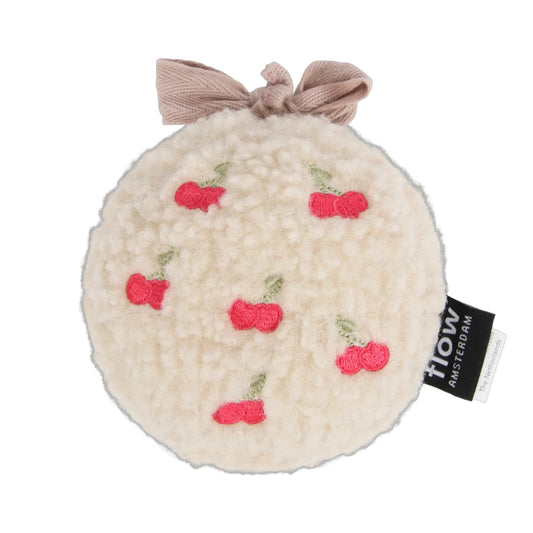 Lucy fabric toy with white sounds for stroller (cherries) Jellyfishkids