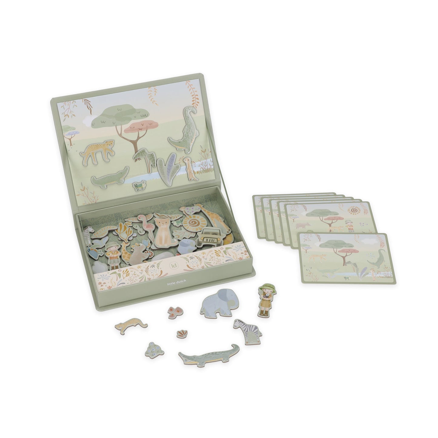 Magnetic game board Safari animals