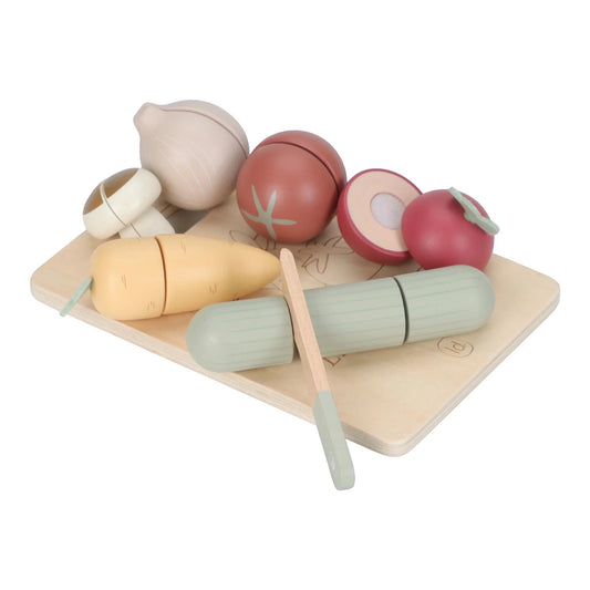 Wooden cutting Vegetables with board Jellyfishkids