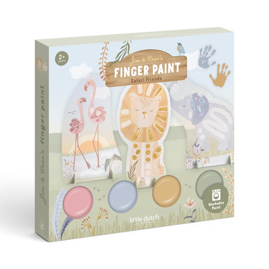 Safari Friends Finger Paint Set Jellyfishkids