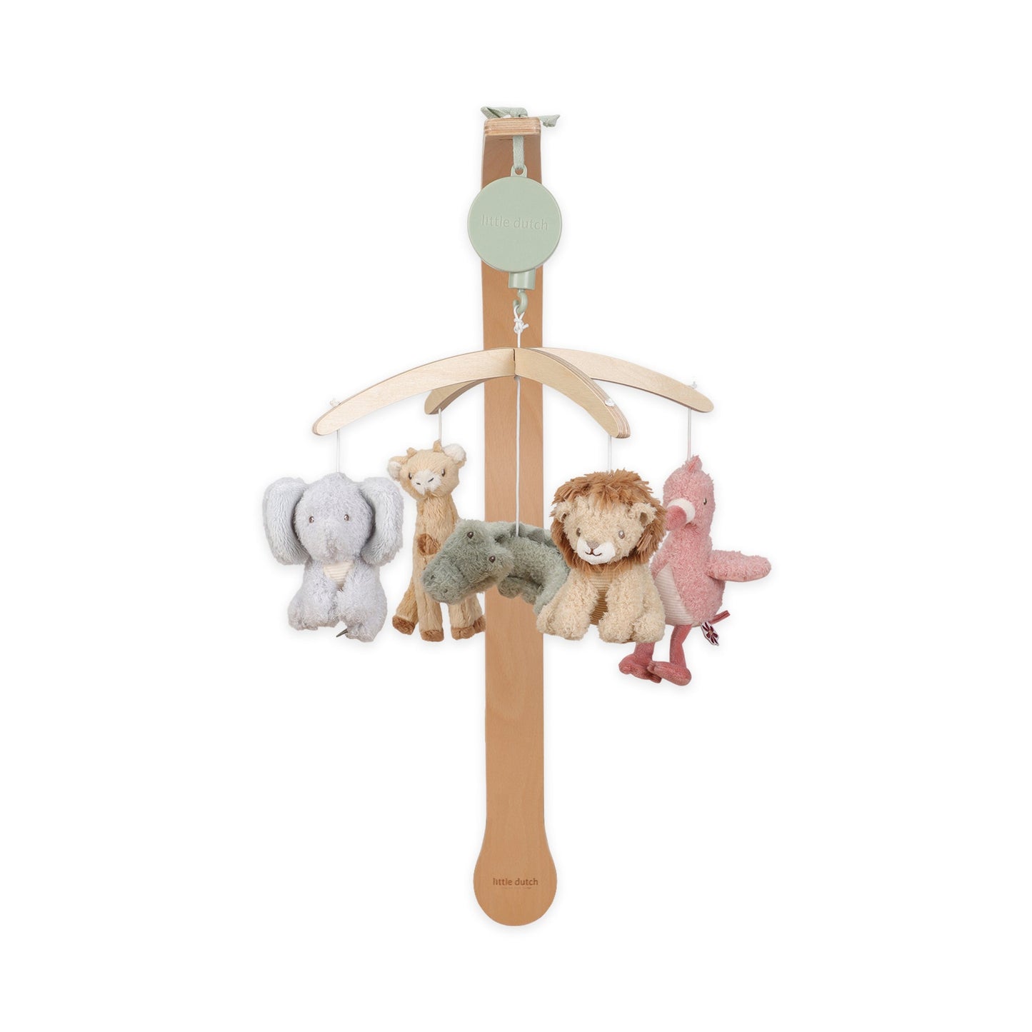 Safari Friends wooden bed mobile