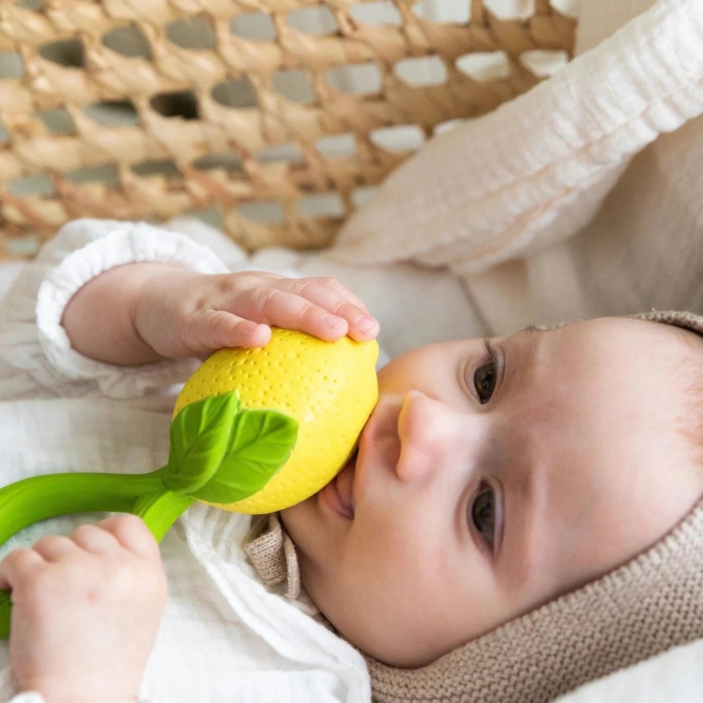 Lemon rattle-teething toy