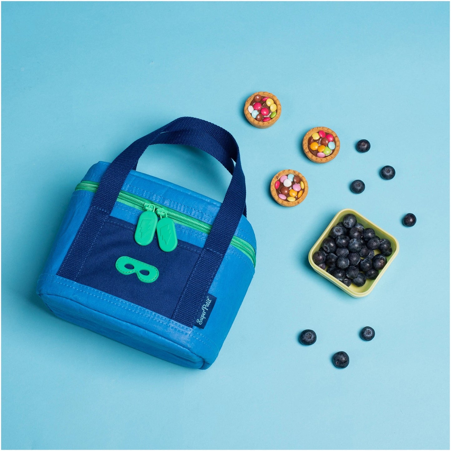 Insulated food bag – blue