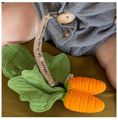 Pacifier/teething toy clip