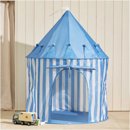 Play tent stripe blue