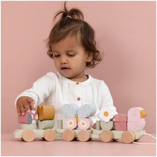 Stacking Train Flowers & Butterflies