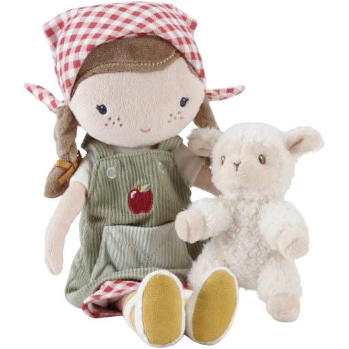 Cuddle doll Farmer Rosa with sheep 35cm