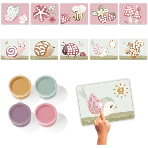 Finger paint Fairy Garden