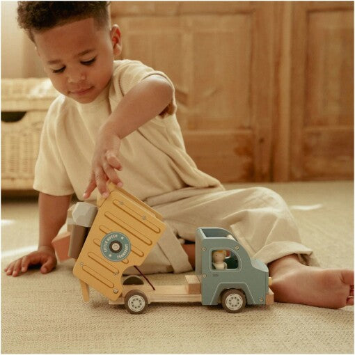Wooden dump truck