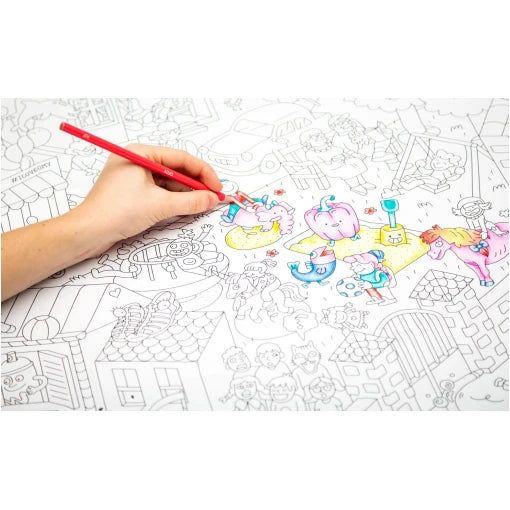 Giant colouring poster – Kids Life