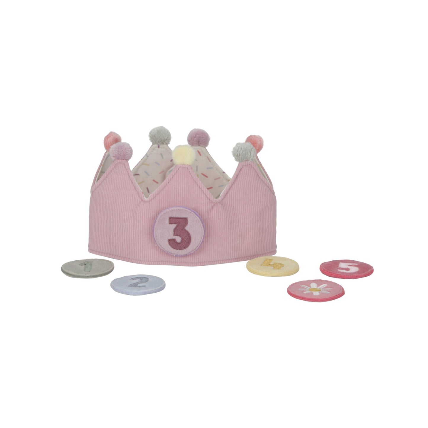 Birthday Crown with Numbers Pink