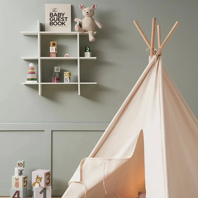 Wall shelf 3 level light green STAR