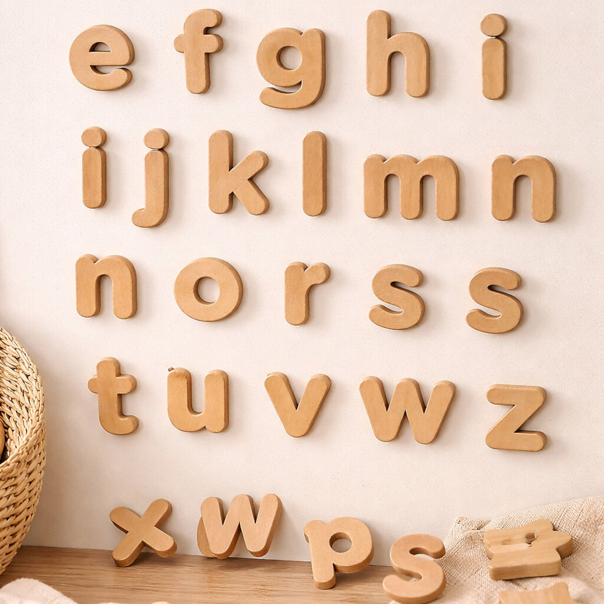 MagneKids™ Set of 36 Magnetic Wooden Letters - Jellyfishkids
