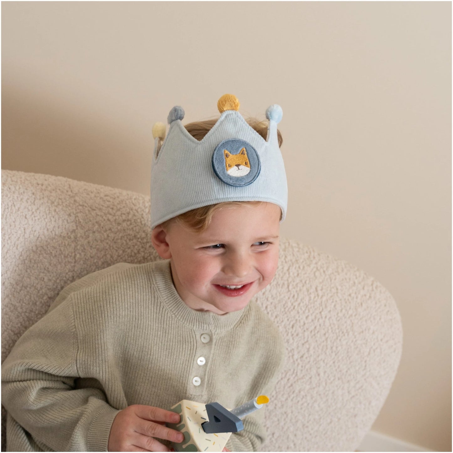 Birthday Crown with Numbers Blue