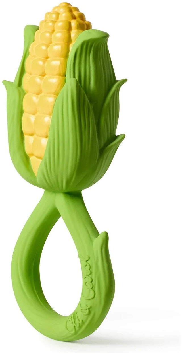 Corn rattle-teething toy