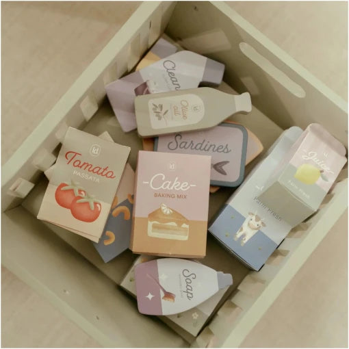 Wooden shopping cart