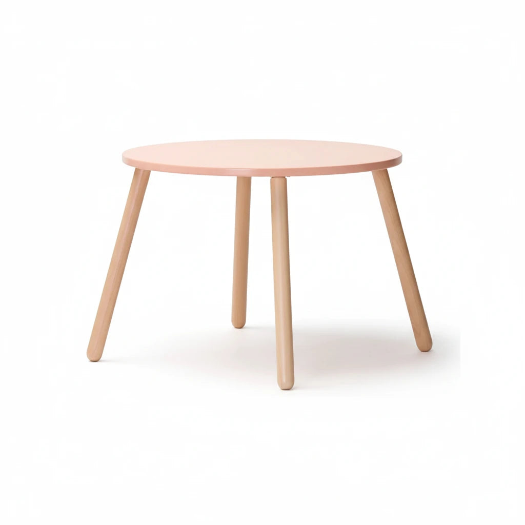 Stool and table set apricot