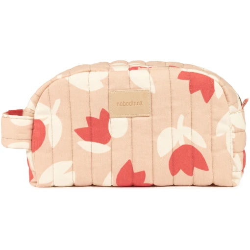 HYDE PARK. Waterproof vanity case- Red Tulips