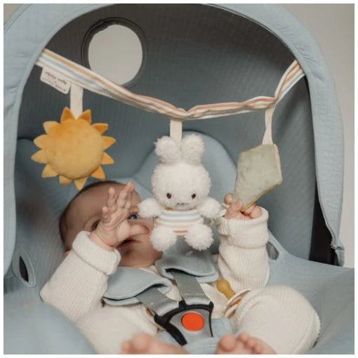 Miffy stroller toy chain Vintage Sunny Stripes