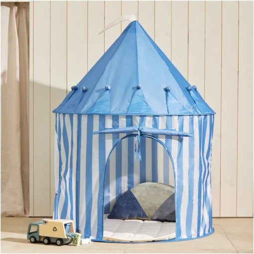 Play tent stripe blue