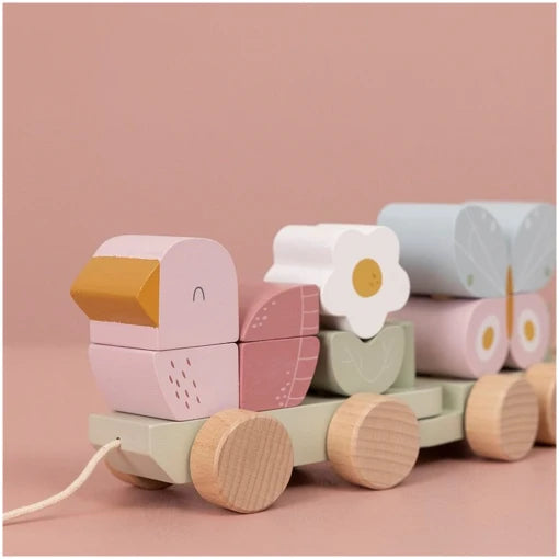 Stacking Train Flowers & Butterflies