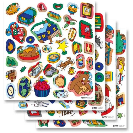 Giant poster with stickers Christmas Workshop