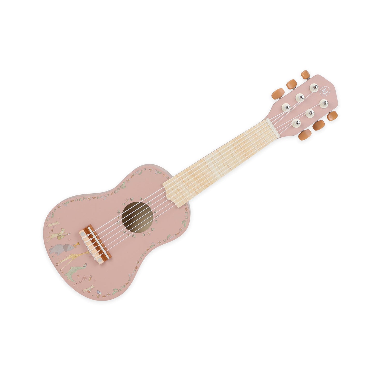 Safari Friends wooden guitar Pink
