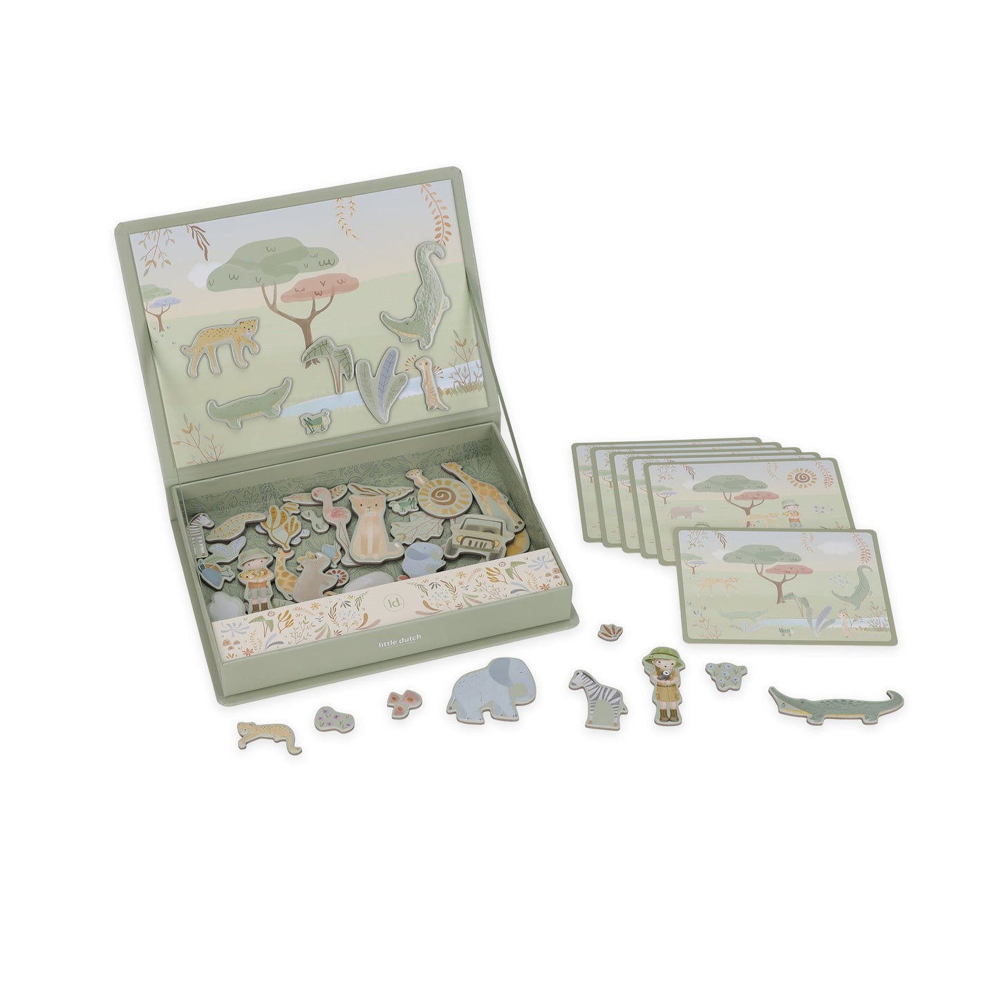 Magnetic game board Safari animals
