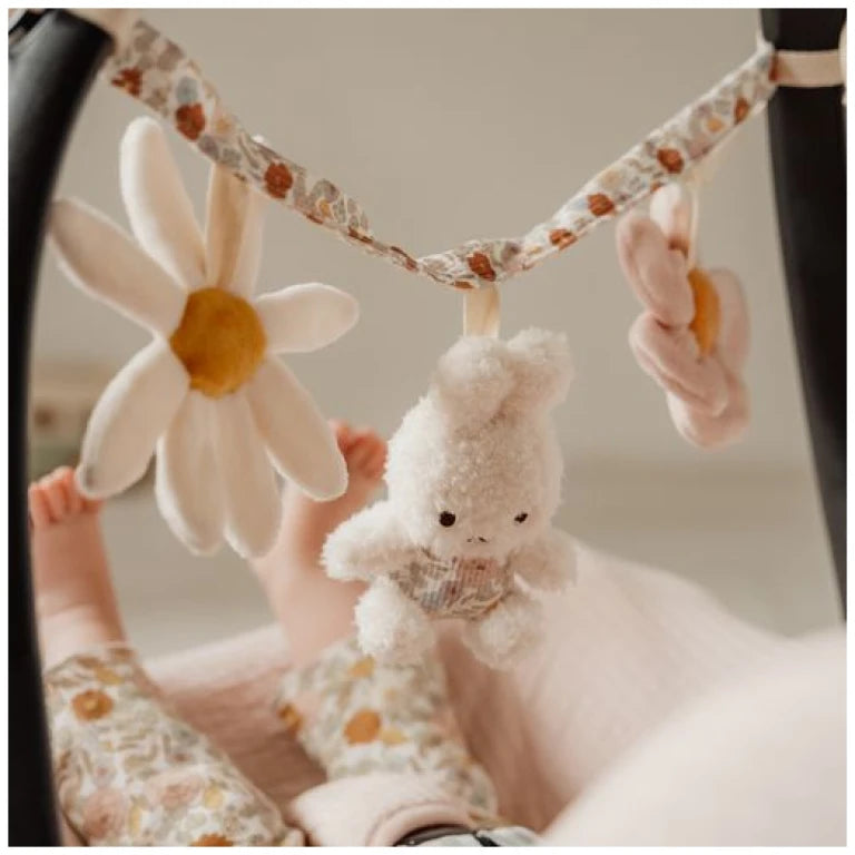 Miffy stroller toy chain Vintage Little Flowers