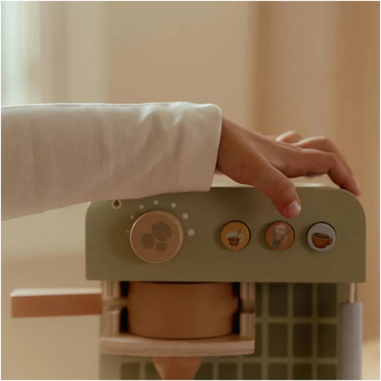 Wooden espresso machine