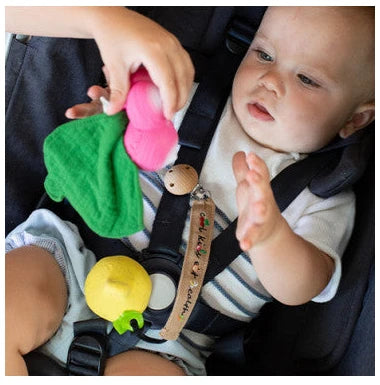 Pacifier/teething toy clip