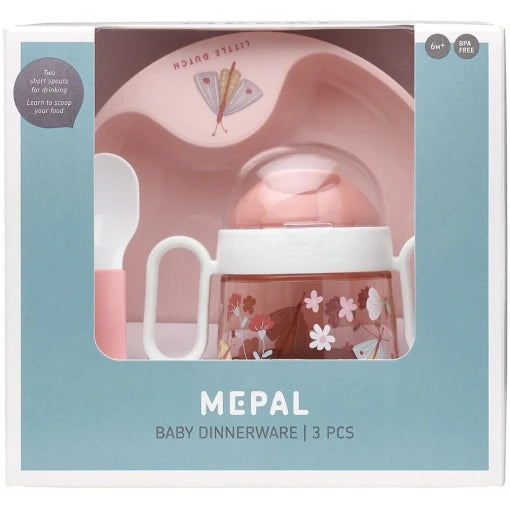 Baby dinnerware 3-piece set Flowers & Butterflies