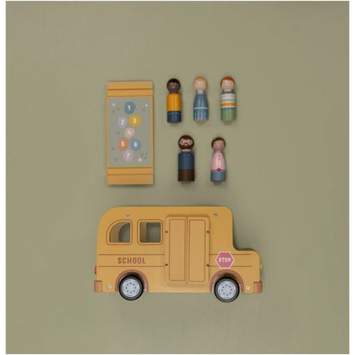 School Bus with Figures
