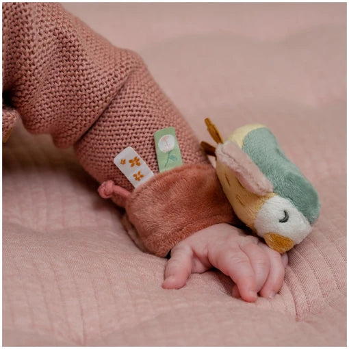 Rattle Bracelet Flowers & Butterflies