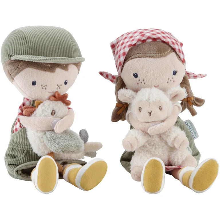 Cuddle doll Farmer Rosa with sheep 35cm