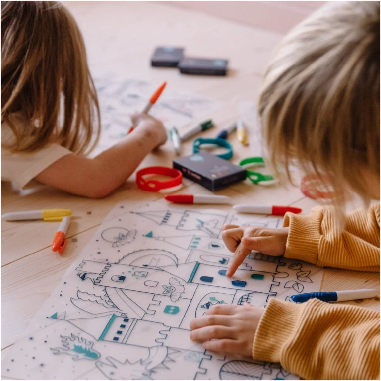 Castle Colouring silicone set