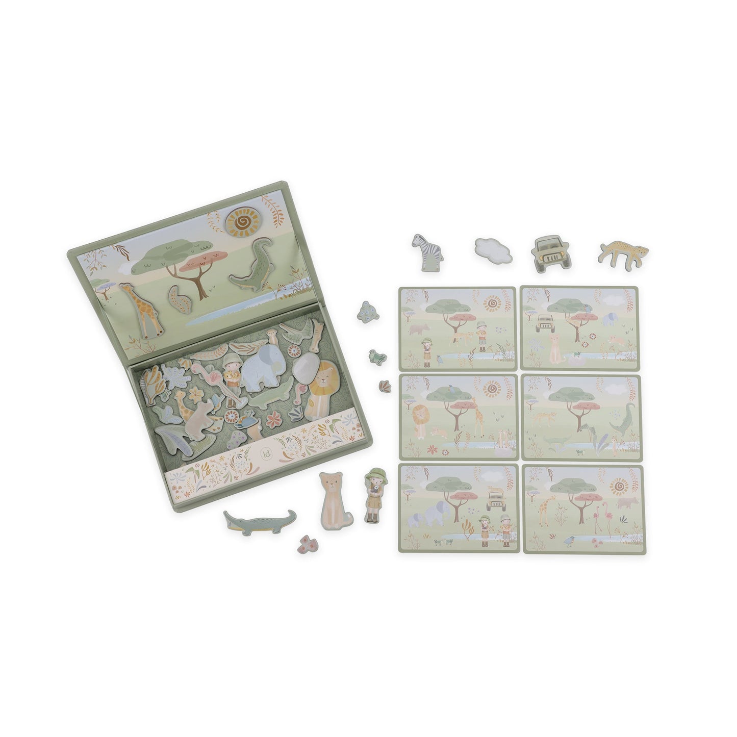 Magnetic game board Safari animals